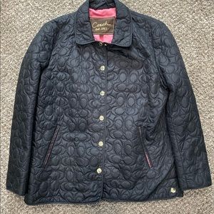 Coach Logo Quilted Jacket